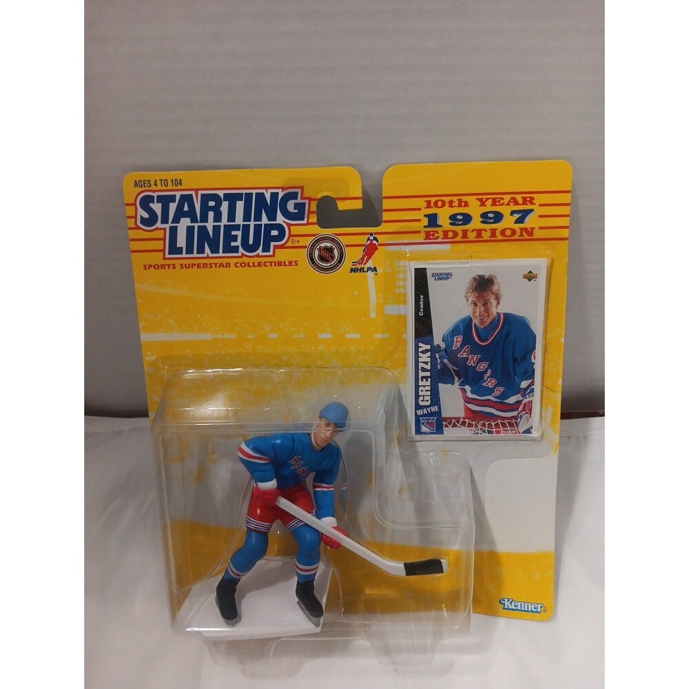 Kenner Starting Lineup Action Figure Toy 1997 Wayne Gretzky New York Rangers NHL